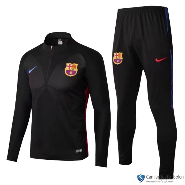 Chandal Barcelona Niño 2017-18 Negro